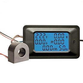 Mua Công tơ điện tử Thiết bị đo công suất 100A  đồng hồ điện tử hiển thị 6 thông số