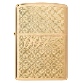 Bật Lửa Zippo Chính Hãng James Bond 007 Textured Design - Zippo Mỹ Khắc Logo Điệp Viên Cao Cấp