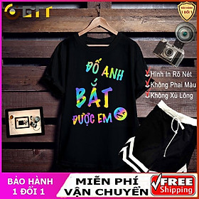 Đố anh bắt em - Sét Áo Thun Phản Quang+Quần V Cá Tính, Áo Thun Form Rộng,Áo Thun Unisex, Áo Thun Nam Nữ Đẹp