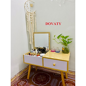 Mua ( HÀNG LẮP SẴN) Bàn trang điểm ngồi bệt gỗ có gương Dovaty