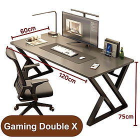 Mua Bàn học  bàn làm việc Gaming chân chữ K cao cấp đầy đủ phụ kiện  Bàn Gaming chân Double X thiết kế hiện đại kiên cố vững chắc 2 màu trắng và đen