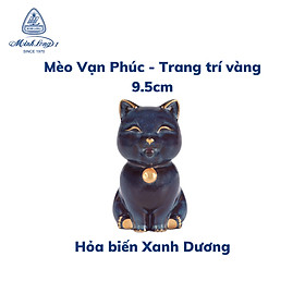 Mua Mèo Vạn Phúc Trang Trí Vàng 9.5 cm - Gốm sứ Minh Long