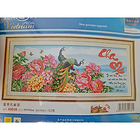 Mua Tranh thêu chữ thập Ơn Cha Mẹ ( chưa thêu)-X8038