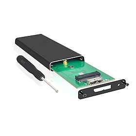 Hộp đĩa cứng Bộ nhớ lớn Bảo vệ nhiệt độ chống cháy Thân kim loại Tản nhiệt nhanh - Màu đen - USB3.0 Giao diện M.2 NGFF-Màu đen-Size