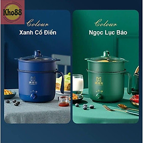 Mua Ca Nấu Mì  Nấu Cơm  Nấu Lẩu Cầm Tay Mini Có Tay Cầm 1 8L Kèm Giá Hấp Nhựa