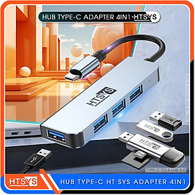 Mua Hub Type C Và Hub USB 3.0 HT SYS 4 in 1 To USB 3.0 - Hàng Chính Hãng