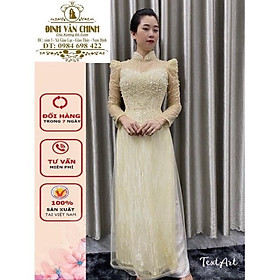 Áo dài kịm sa cao cấp_Duy Chinh_ADKS0001_Màu Da
