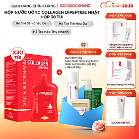 [NEW] Nước uống đẹp da Collagen Dipeptide Sắc Ngọc Khang tinh khiết nhập khẩu từ Nhật Bản, đạt chuẩn hàm lượng hấp thụ nhanh & vượt trội giúp trẻ hóa làn da - săn chắc và sáng mịn