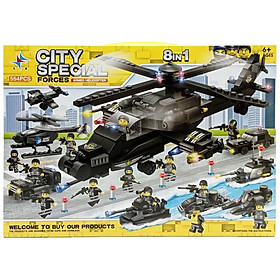 Đồ Chơi Lắp Ráp 8 Trong 1 City Special Forces LX - LXA325