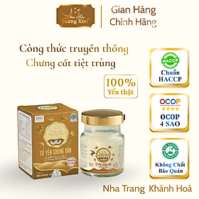 Tổ Yến Chưng Sẵn Đường Phèn - Yến Sào Hoàng Kim - Bồi Bổ Sức Khỏe, Tăng Cường Đề Kháng - Chuẩn OCOP 4 Sao Khánh Hòa (Hộp 1 Hũ x 70ml)