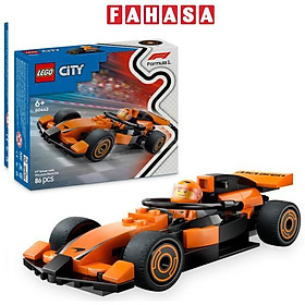 Đồ Chơi Lắp Ráp Lắp Ráp Xe Đua F1 - F1 Driver With McLaren Race Car - Lego City 60442 (86 Mảnh Ghép)