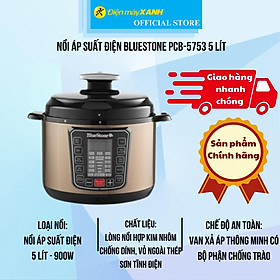 Mua Nồi áp suất điện Bluestone PCB-5753 5 lít - Hàng Chính Hãng