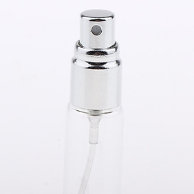 5 Pieces 10ml Empty Refillable Glass Perfume Spray Bottles Vial Black