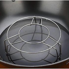 Mua Giá hấp đồ inox không gỉ đa năng tiện dụng cho nhà bếp loại 3 chân Xửng hấp cách nhiệt nấu ăn nhà bếp