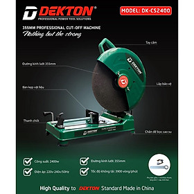 Mua Máy Cắt Bàn 355MM Dekton DK-CS2400 - 2400W