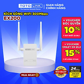 Mua TOTOLINK EX200_V2 - Mở rộng sóng Wi-Fi chuẩn N 300Mbps Hàng chính hãng