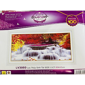 Mua Tranh thêu chữ thập Phong cảnh LV3050  tranh thêu kín  kích thước 89 x 43 cm