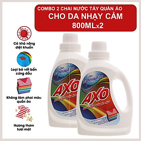 COMBO 2 Nước Tẩy Quần Áo Axo Hương Thanh Khiết 800ml X2