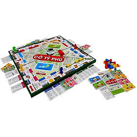 Cờ Tỷ Phú - Monopoly - bàn NHỰA cao cấp 42 x 42cm - Trò chơi rèn luyện tư duy tài chính