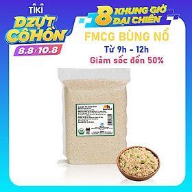 Hạt Quinoa (Diêm Mạch) Trắng Smile Nuts Túi 2kg - Sản phẩm hữu cơ được nhập khẩu từ Peru (Túi Quinoa 2kg tiện dụng và tiết kiệm)
