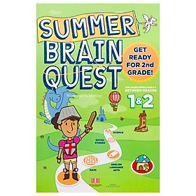 Sách summer brain quest grade 1& 2  6 - 7 tuổi