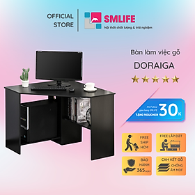 Mua Bàn vi tính nhỏ bằng gỗ công nghiệp SMLIFE Doraiga