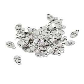 50 Pieces Alloy Oval 