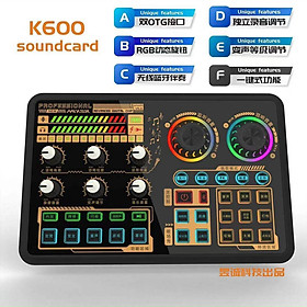 Mua Sound card K600 - Soundcard thu âm  livestream  karaoke online - 2 cổng micro  song ca dễ dàng - Đầy đủ chức năng auto tune  đổi giọng  hiệu ứng khán giả - Điều chỉnh bass treble echo  giảm ồn - Kết nối bluetooth  livestream 2 máy một lúc - Hàng nhập khẩu