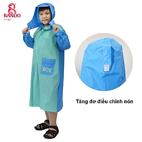 Áo mưa cho bé trai good boy, rando chính hãng, bít sườn trùm kín người, chất liệu an toàn sức khỏe