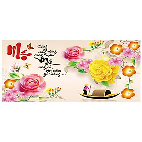 Mua Tranh thêu chữ thập ơn Cha Mẹ ( chưa thêu)-X8188