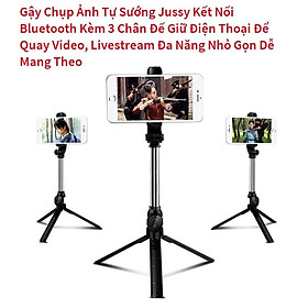 Mua Gậy Chụp Ảnh Tự Sướng Jussy Kết Nối Bluetooth Kèm 3 Chân Đế Giữ Điện Thoại Để Quay Video  Livestream Đa Năng Nhỏ Gọn