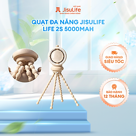 Mua Quạt kẹp tích điện Jisulife Life2/ Life2 S 4000mAh/5000mAh có Tốc năng | Tuốc năng | Lọc không khí | Hàng Chính hãng