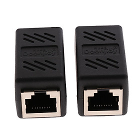 2 pieces  Female to Female Network LAN Connector Adapter Coupler Extender