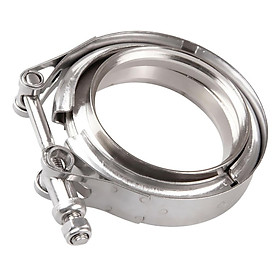 Stainless Steel V Band Downpipe Flange Clamp Turbo Exhaust Downpipe