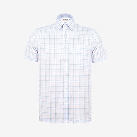Áo sơ mi nam KHATOCO Tailor Fit ngắn tay A1MN538T2-CNCR852-2711-N