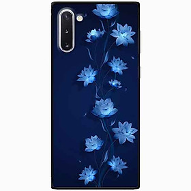 Ốp lưng in cho Samsung Note 10 Mẫu Sen Xanh