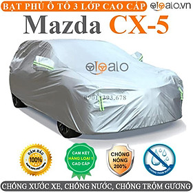 Bạt phủ xe ô tô Mazda CX5 vải dù 3 lớp CAO CẤP BPXOT
