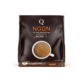Cafe Hoà tan 3 in 1 Ngon (Bịch To 60 gói) Trần Quang