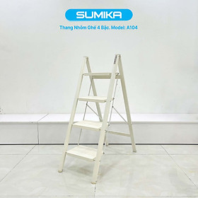 Mua Thang nhôm ghế gia đình 4 bậc SUMIKA A104  chiều cao 94cm