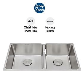 Chậu Rửa Chén Malloca MS 6081 - Lắp Nổi Hoặc Lắp Âm - Ngang 81cm - Hàng Chính Hãng