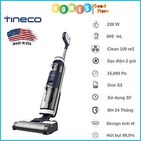 Mua Máy Hút Bụi Lau Sàn Khô Uớt Tự Giặt Giẻ  Diệt Khuẩn TINECO Floor One S3  Thương Hiệu Mỹ Lực Hút 12 000 Pa  Công Suất 220 W - Hàng Nhập Khẩu - Bảo Hành 24 Tháng