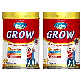 COMBO 2 HỘP SỮA BỘT DIELAC GROW 2+ 900G CHO TRẺ TỪ 2 - 10 TUỔI