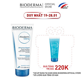 Kem Dưỡng Ẩm Cho Da Thường Và Da Khô Nhạy Cảm Bioderma Atoderm Crème - 200ml
