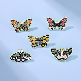 5x Fashion Butterfly Brooch Pin Lapel Pins Decor for Scarf Holiday Wedding