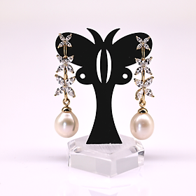 Bông Tai Ngọc Trai CÁNH BƯỚM Độc Đáo ER0074 Lilydale Pearl