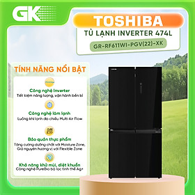 GR-RF611WI-PGV(22)-XK - Tủ Lạnh Origin Inverter Toshiba GR-RF611WI-PGV(22)-XK - Hàng Chính Hãng - Chỉ Giao Hồ Chí Minh
