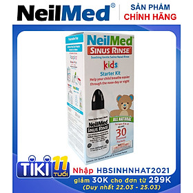 Bình Bộ Dụng Cụ Xịt Rữa Mũi Xoang Cho Bé Neilmed Sinus Rinse Paediatric