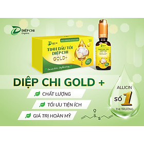 Tinh Dầu Tỏi Diệp Chi Gold+ Kháng Sinh Tự Nhiên Trị Ho Cảm Cúm Sổ Mũi, Tăng Cường Đề Kháng Cho Trẻ Em Và Phụ Nữ Có Thai  Lọ 30ml