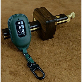 Bao da ép phom handmade chìa khóa xe ô tô Honda CRV HRV CIVIC 2,3,4,5,6 nút bấm da bò thât giá tận xưởng (có bán sỉ ) - hàng chính hãng