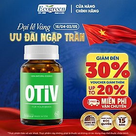 Viên Uống Bổ Não OTIV Ecogreen Giảm Đau Đầu, Mất Ngủ, Tăng Trí Nhớ & Hoạt Huyết Não
